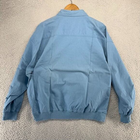 Vintage Sweater Polo Shirt Men's XL Blue Popover Mob Collared Crest Preppy 90s - Picture 8 of 10